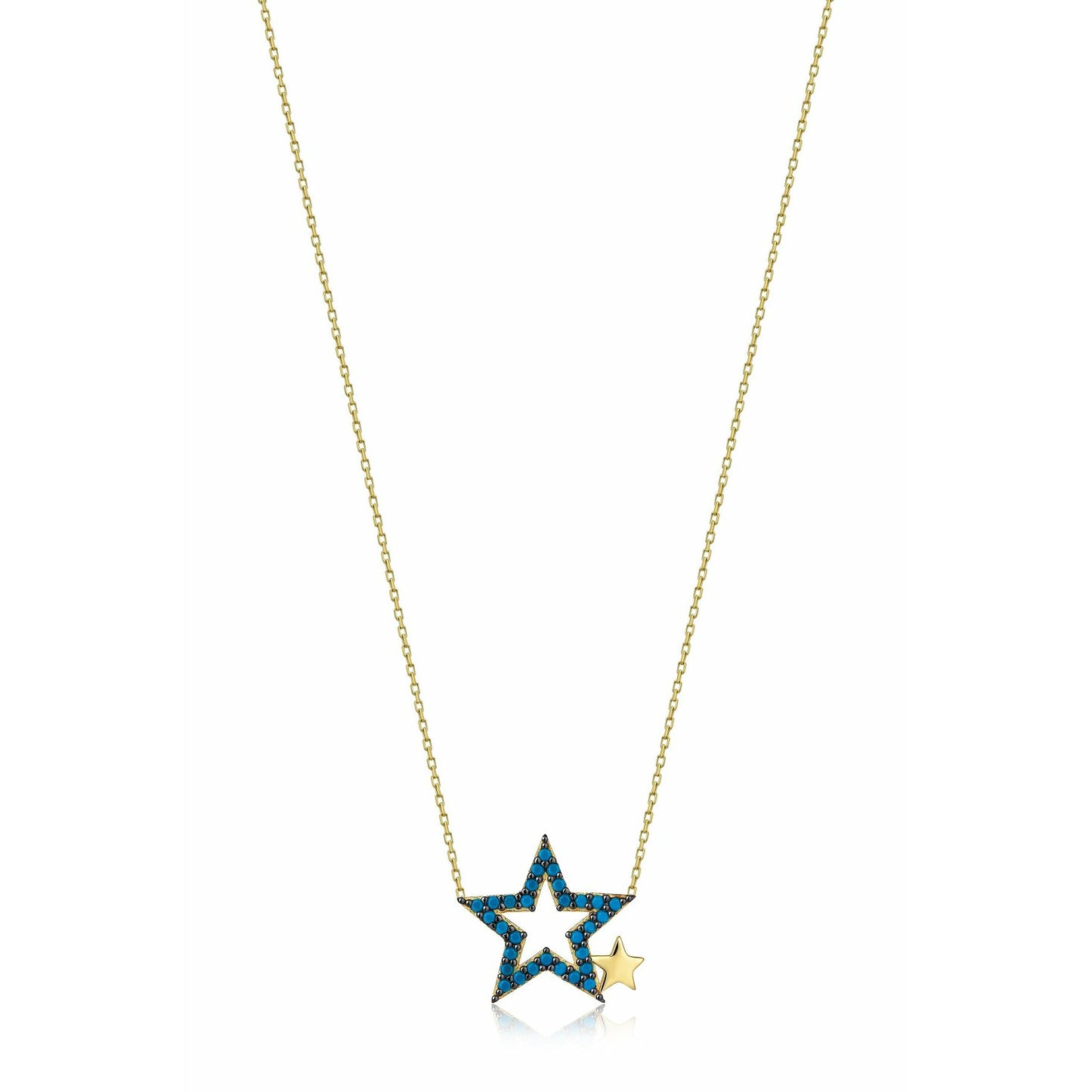Gift 14K Gold Star Necklace