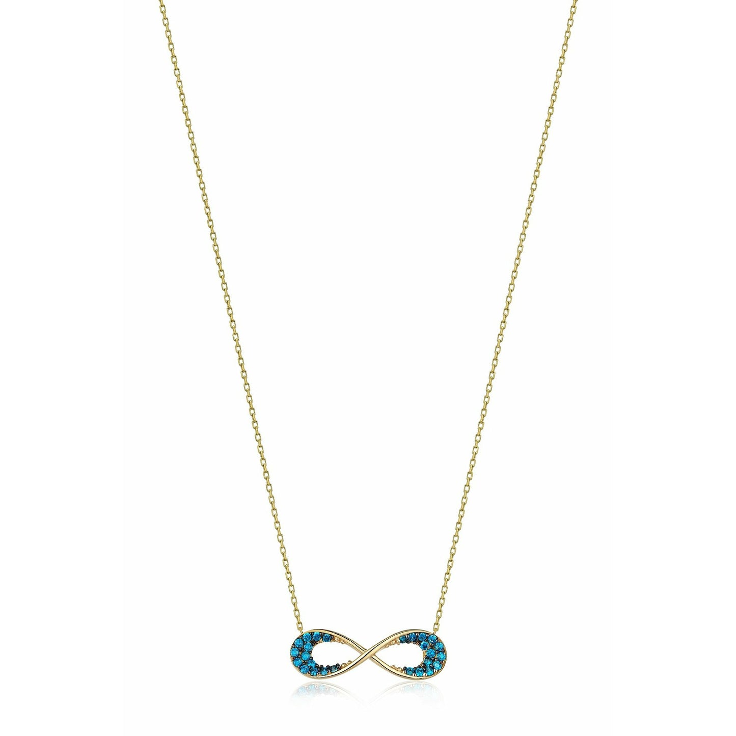 Gift 14k Gold Infinity Necklace
