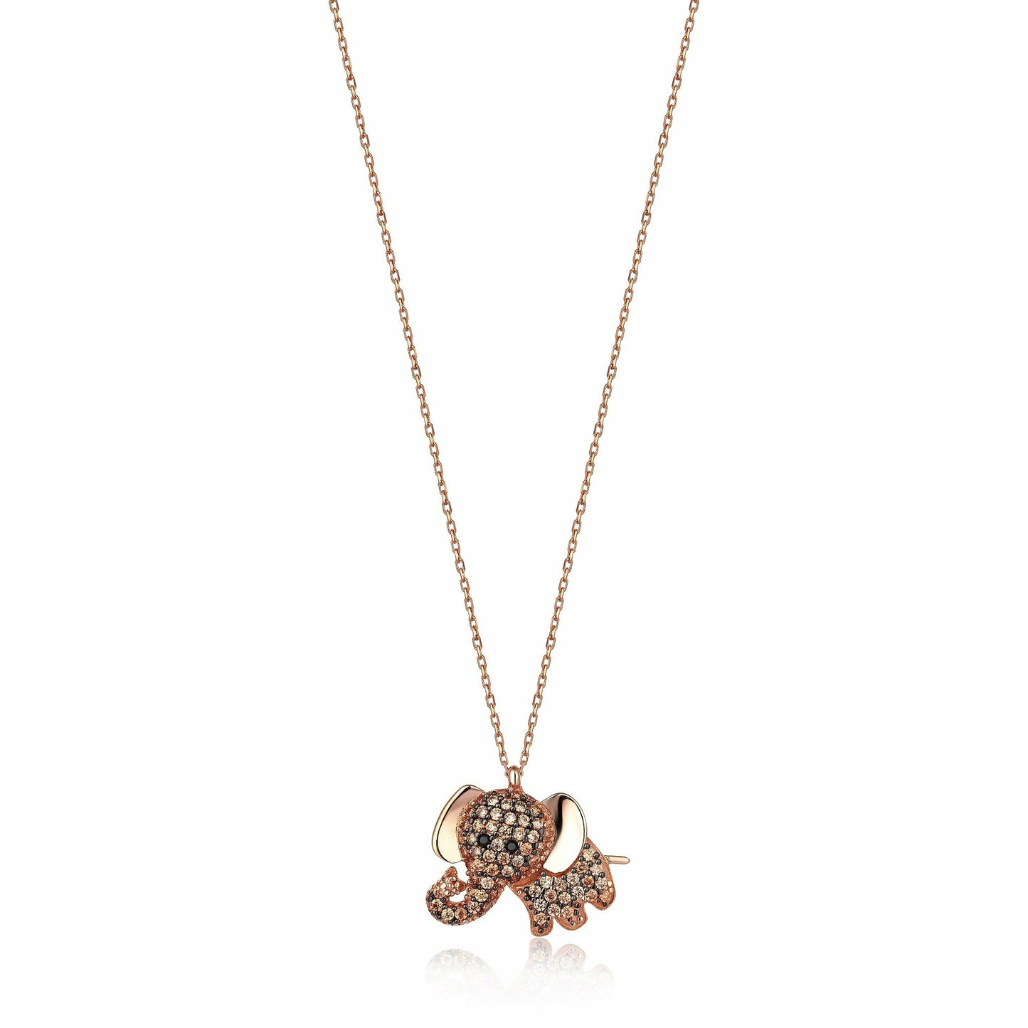 Gift 14k Gold Elephant Necklace