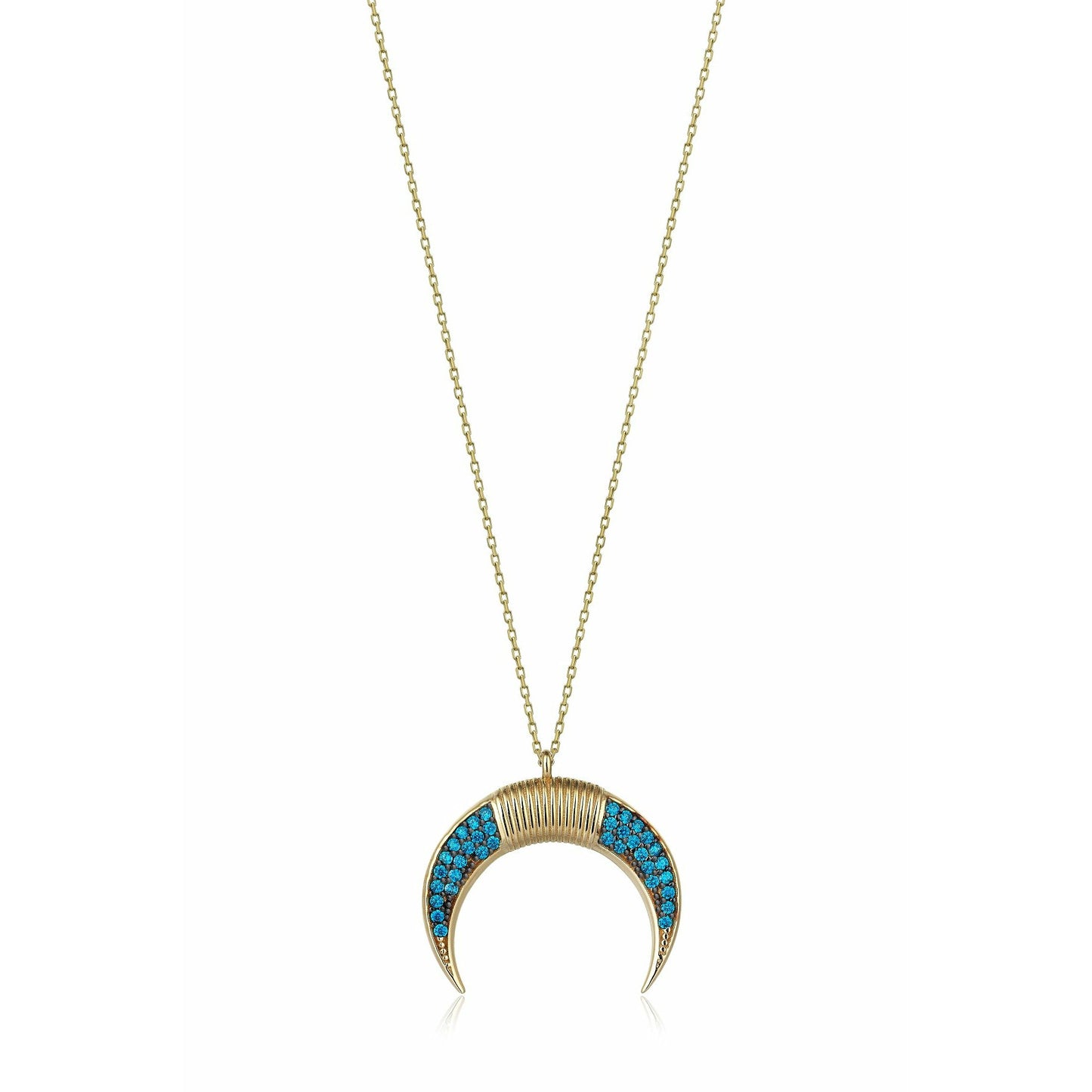 Gift 14K Gold Horn Necklace