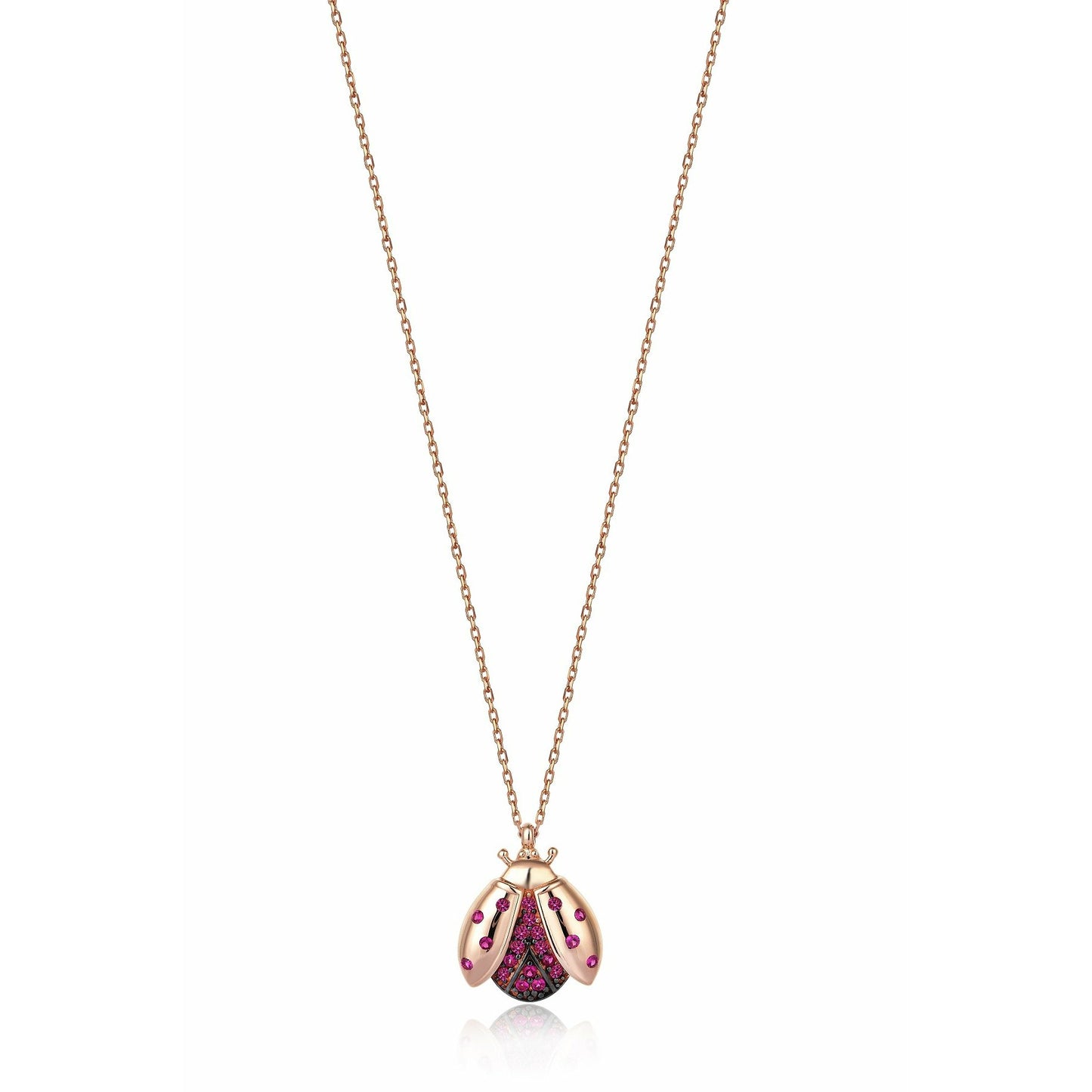 Gift 14k Gold Ladybug Necklace