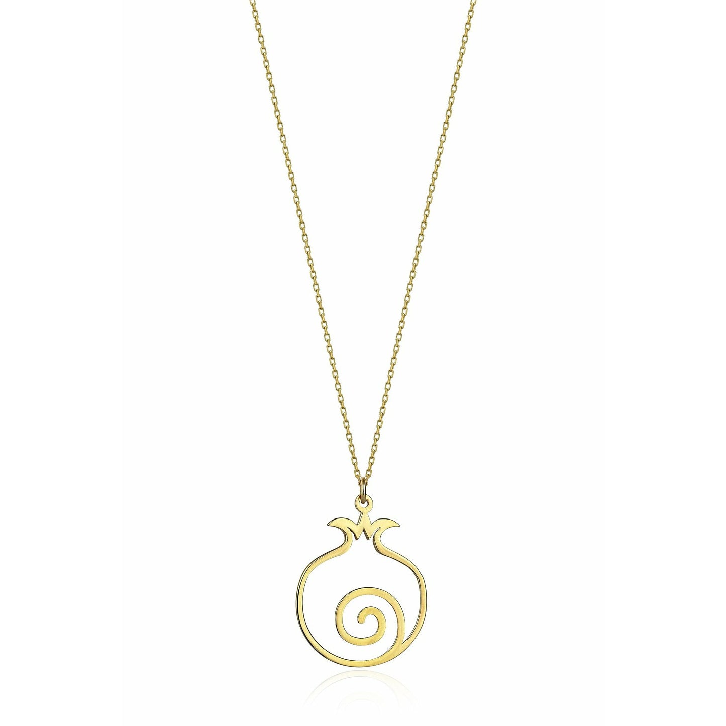 Special Design Gift 14K Gold Pomegranate Necklace