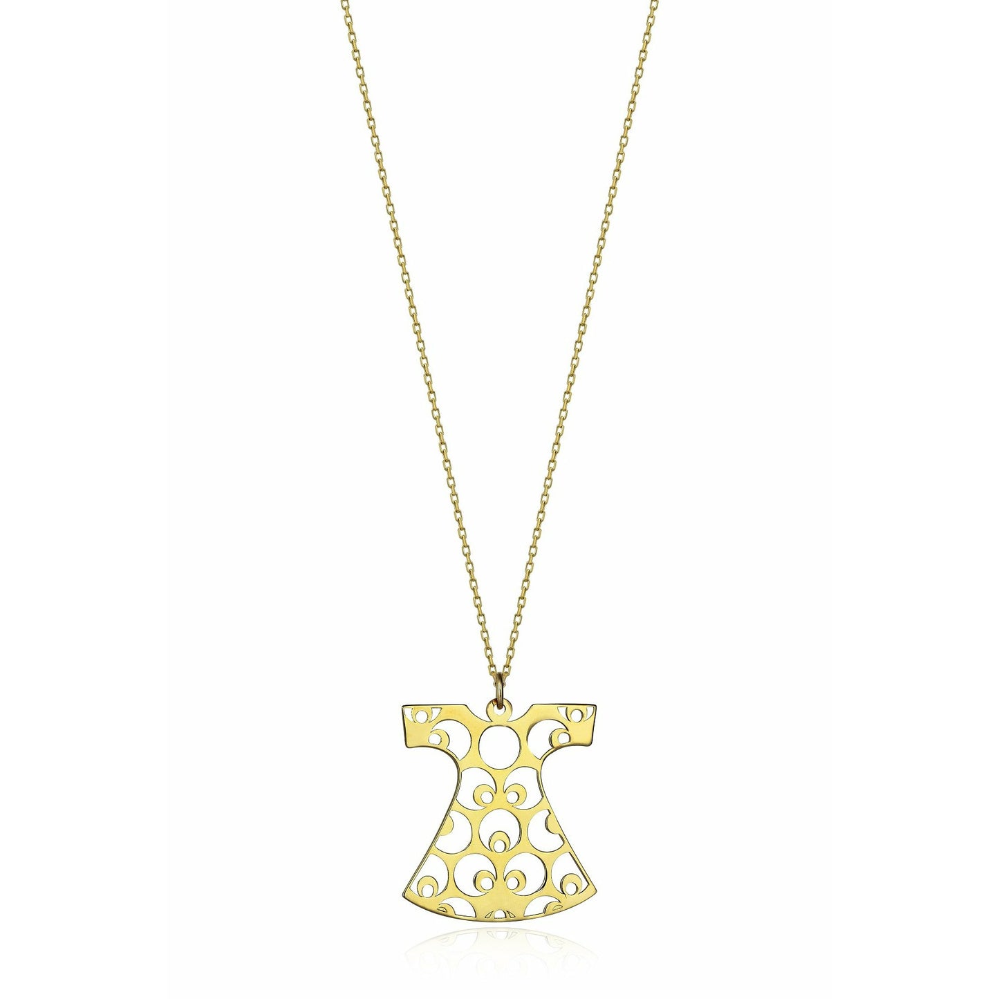 Special Design Gift 14k Gold Kaftan Necklace