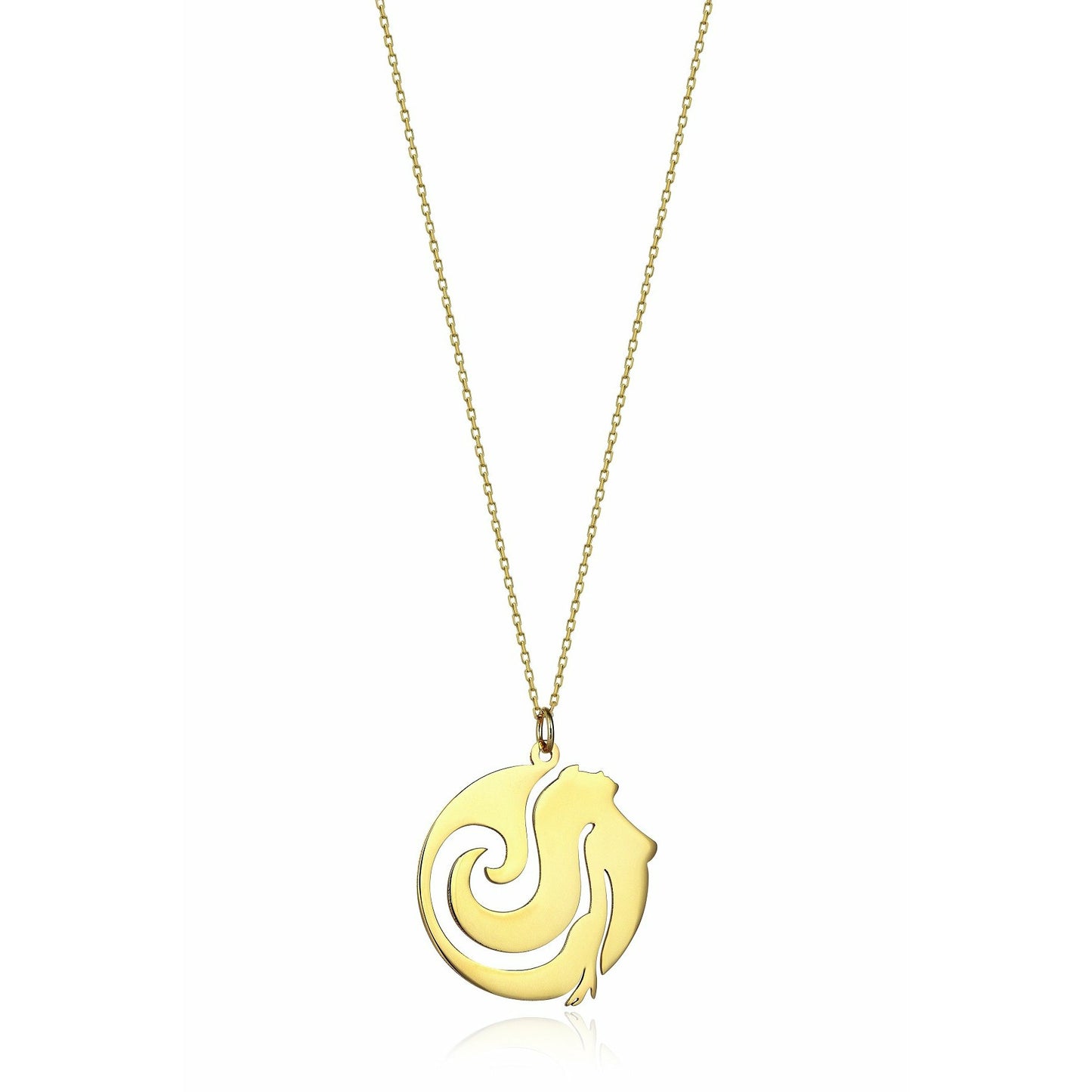 Special Design Gift 14k Gold Free Girl Necklace