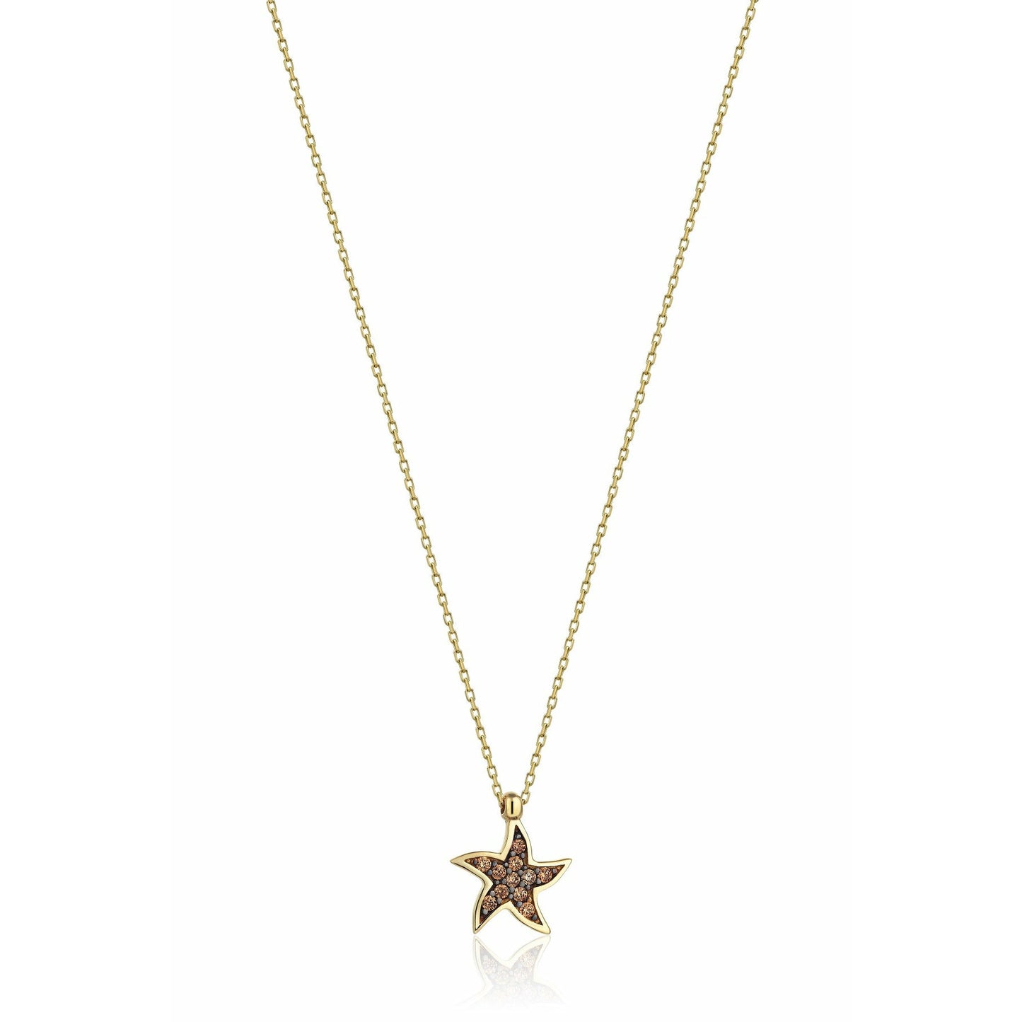 Gift 14K Gold Starfish Necklace