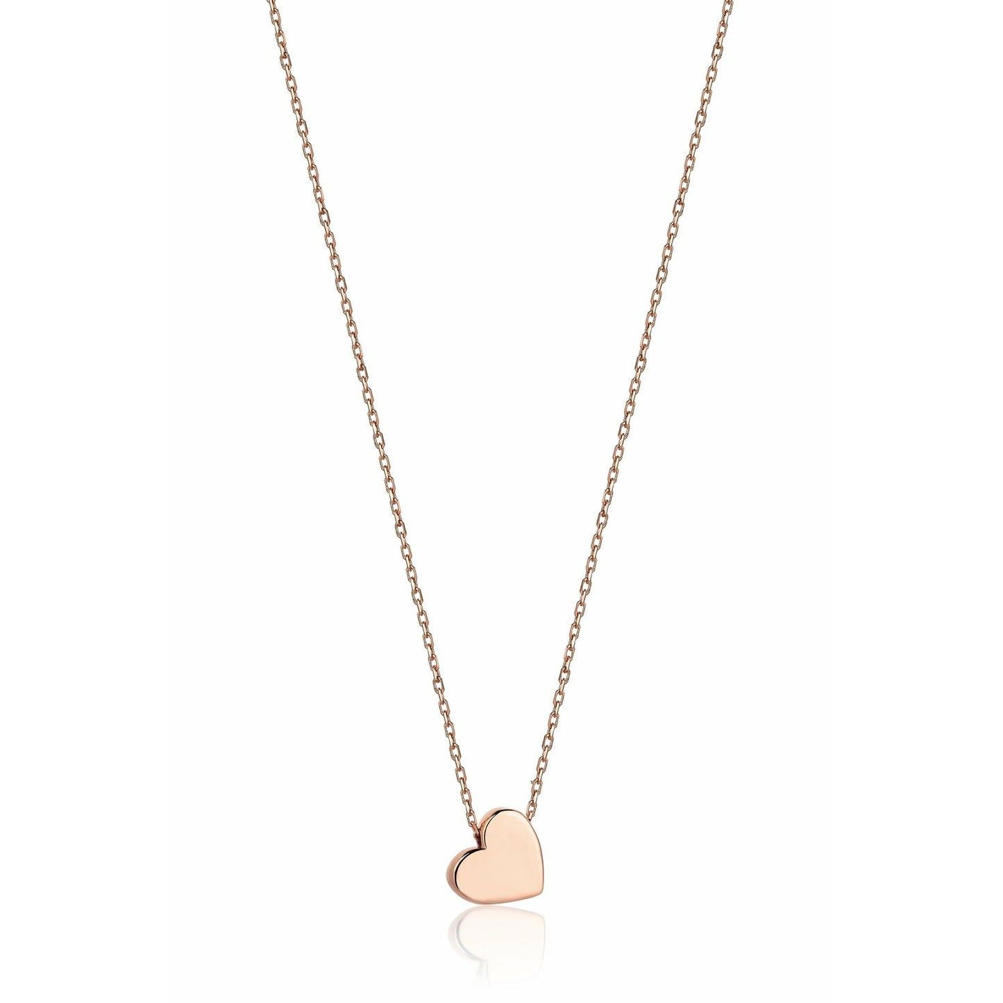 Gift 14K Gold Tiny Heart Necklace