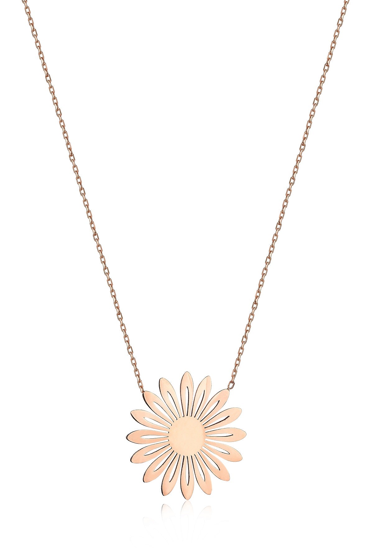 Special Design Gift 14K Gold Daisy Necklace