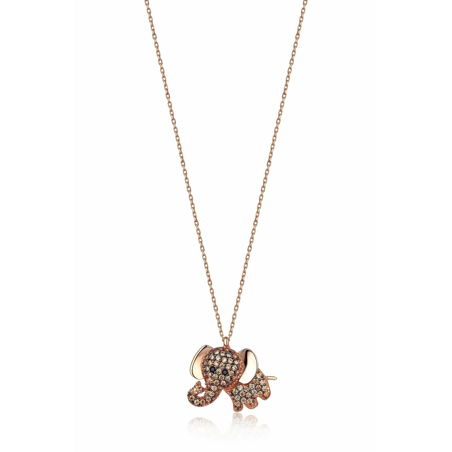 Gift 14k Gold Elephant Necklace 