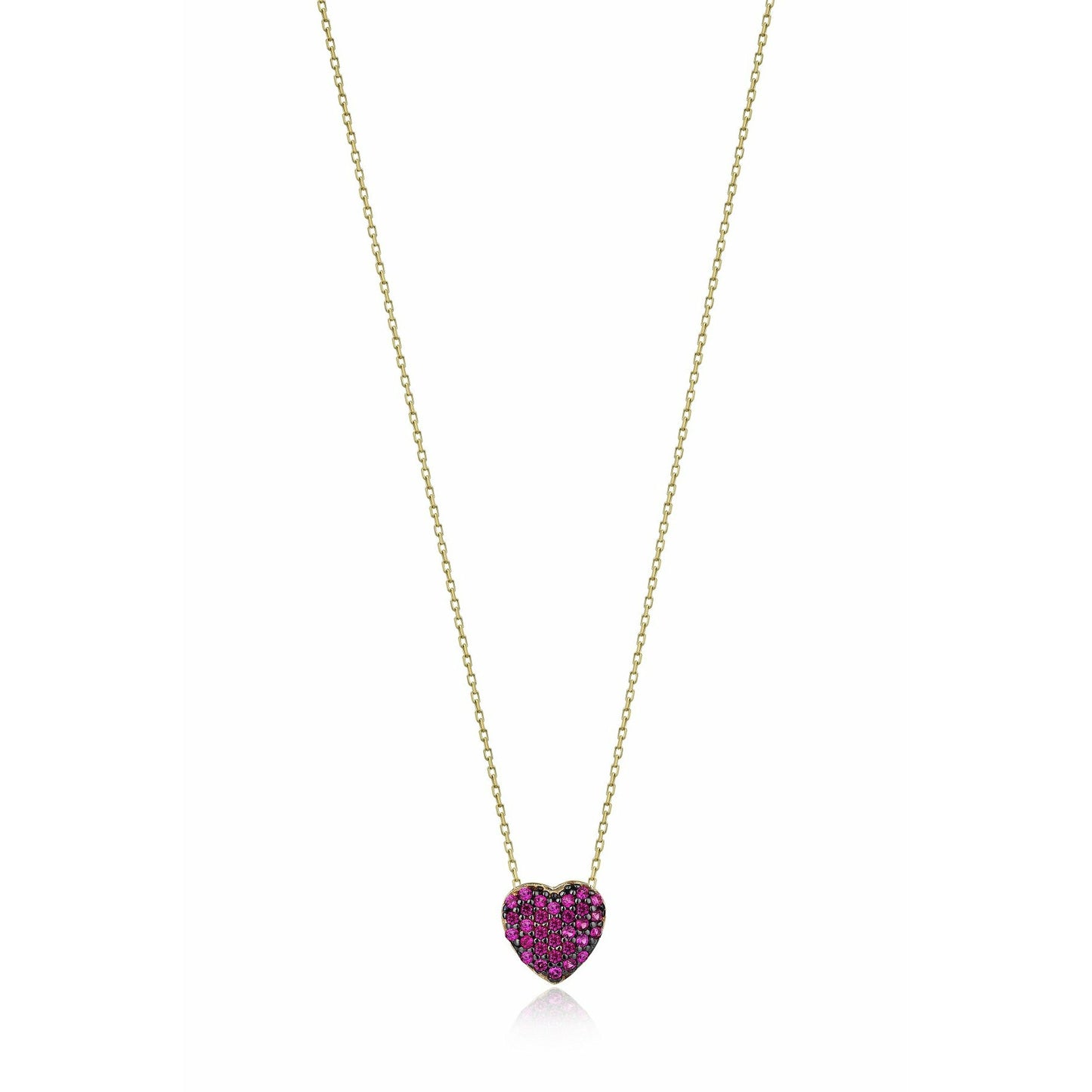 Gift 14K Gold Heart Necklace 