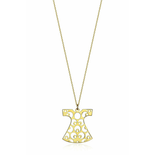 Special Design Gift 14k Gold Kaftan Necklace 