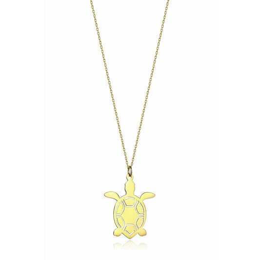 Special Design Gift 14k Gold Turtle Necklace 