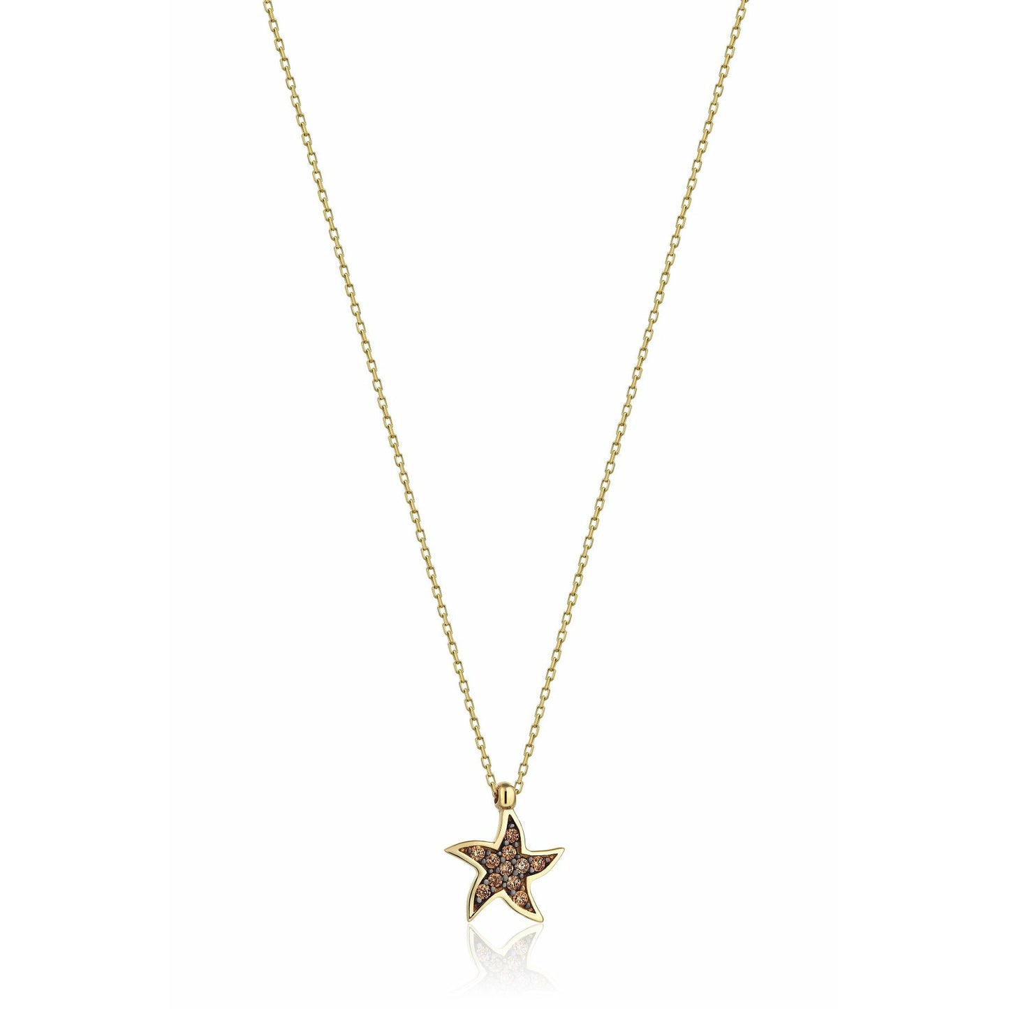 Gift 14K Gold Starfish Necklace