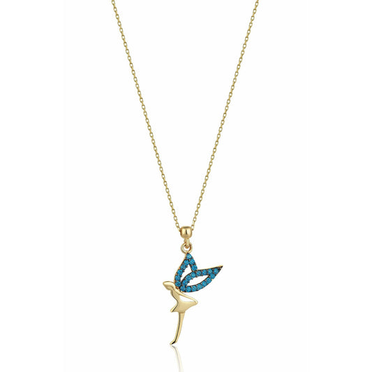 Gift 14k Gold Fairy Maiden Necklace